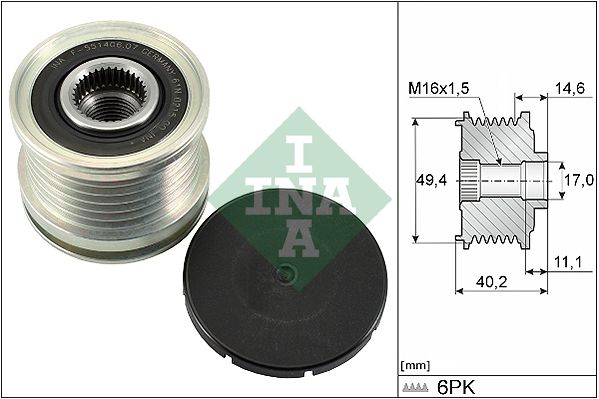 Schaeffler INA 535 0124 10 - Generatorfreilauf