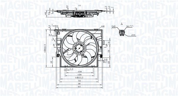 MAGNETI MARELLI 069422829010 - Lüfter, Motorkühlung