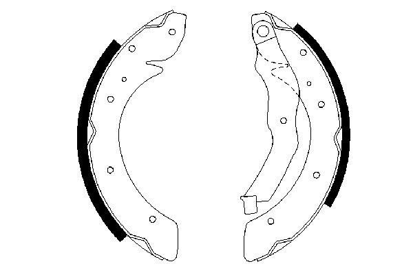 BOSCH 0 986 487 528 - Bremsbackensatz