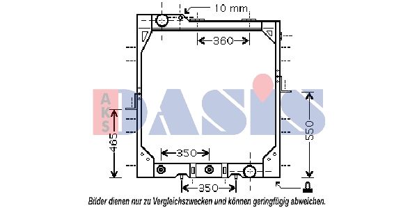 AKS DASIS 131450N - Kühler, Motorkühlung