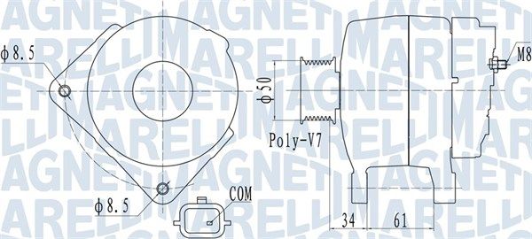 MAGNETI MARELLI 063732057010 - Generator