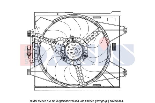 AKS DASIS 088134N - Lüfter, Motorkühlung