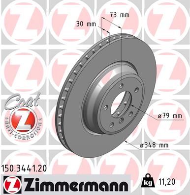 ZIMMERMANN 150.3441.20 - Bremsscheibe