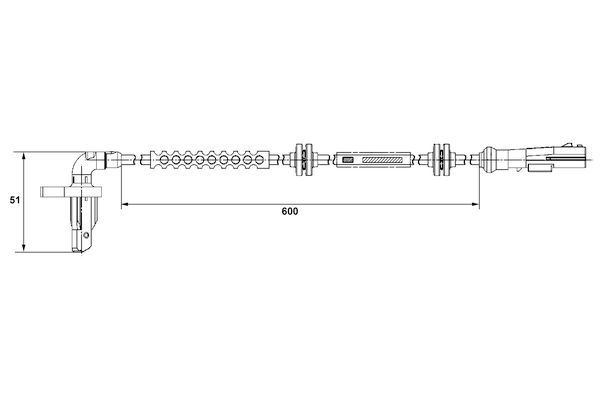 BOSCH 0 265 008 294 - Sensor, Raddrehzahl