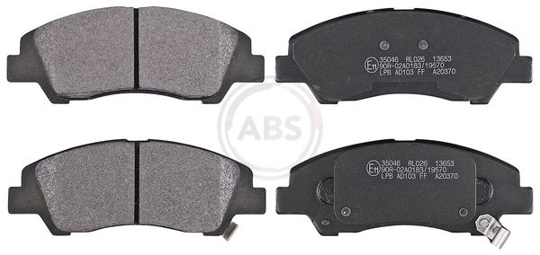 A.B.S. 35046 - Bremsbelagsatz, Scheibenbremse
