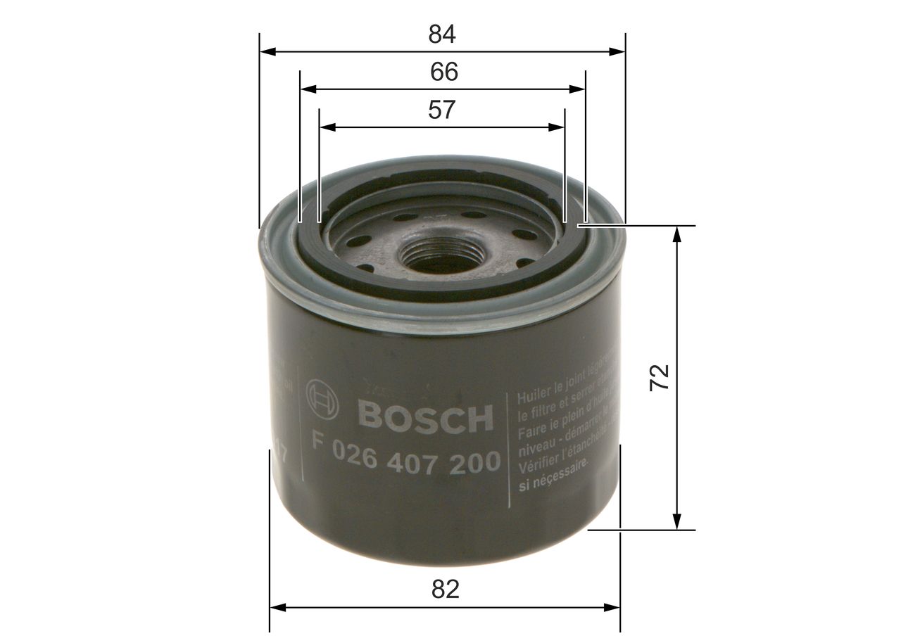 BOSCH F 026 407 200 - Ölfilter