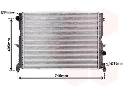 VAN WEZEL 02002165 - Kühler, Motorkühlung