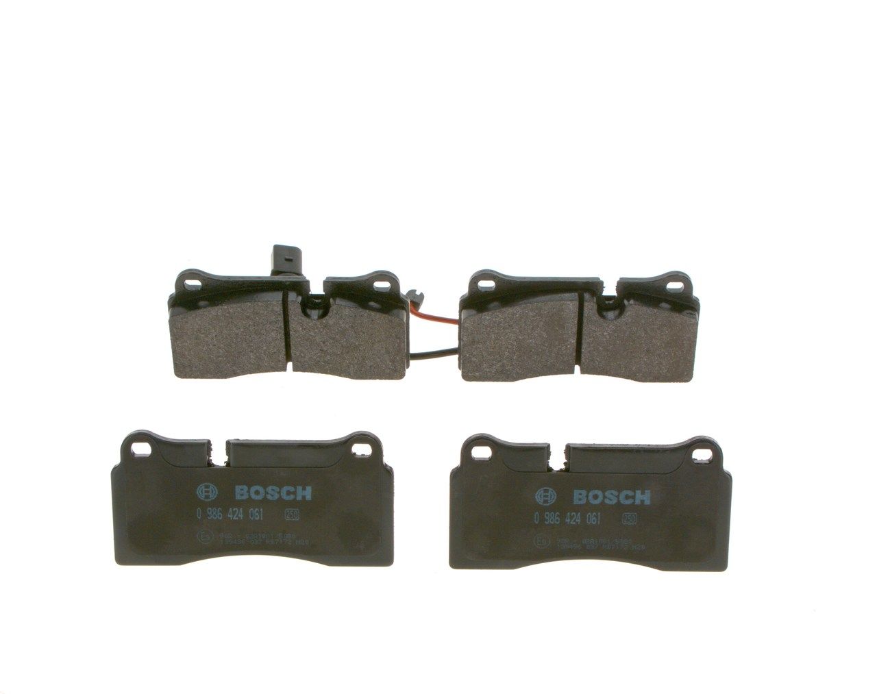 BOSCH 0 986 424 061 - Bremsbelagsatz, Scheibenbremse