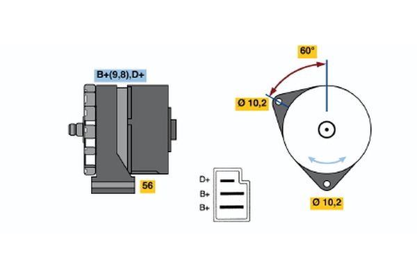 BOSCH 0 120 489 325 - Generator