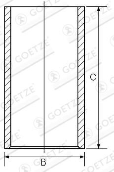 GOETZE ENGINE 14-010170-00 - Zylinderlaufbuchse