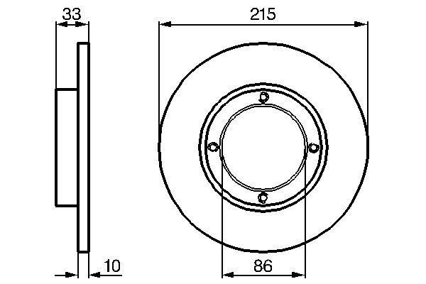 BOSCH 0 986 478 376 - Bremsscheibe