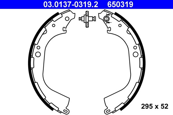 ATE 03.0137-0319.2 - Bremsbackensatz
