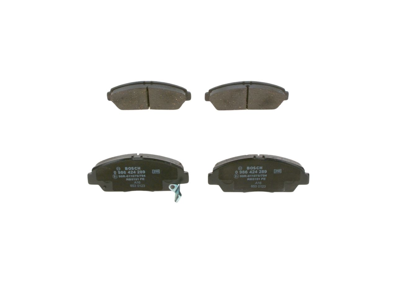 BOSCH 0 986 424 289 - Bremsbelagsatz, Scheibenbremse