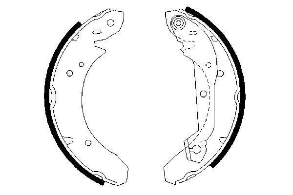 BOSCH 0 986 487 048 - Bremsbackensatz