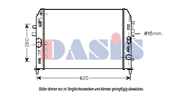 AKS DASIS 110061N - Kühler, Motorkühlung