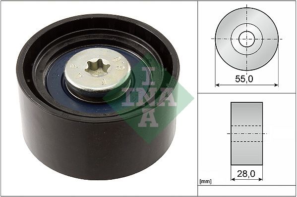 Schaeffler INA 532 0556 10 - Umlenk-/Führungsrolle, Keilrippenriemen
