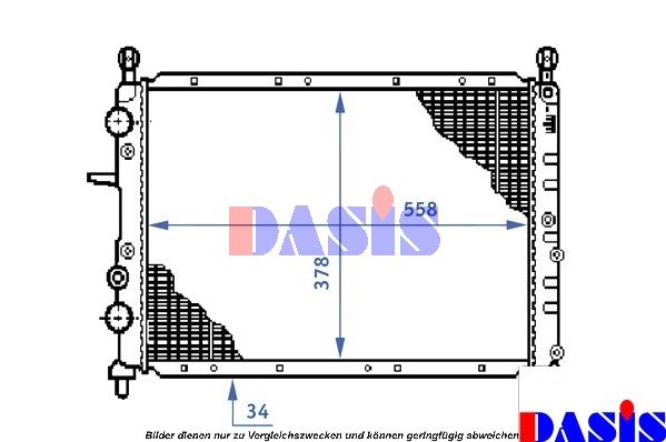 AKS DASIS 080000N - Kühler, Motorkühlung