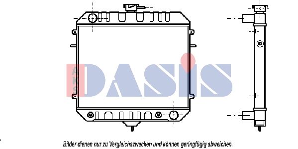 AKS DASIS 150038N - Kühler, Motorkühlung
