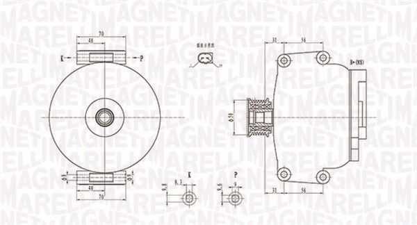 MAGNETI MARELLI 063731846010 - Generator