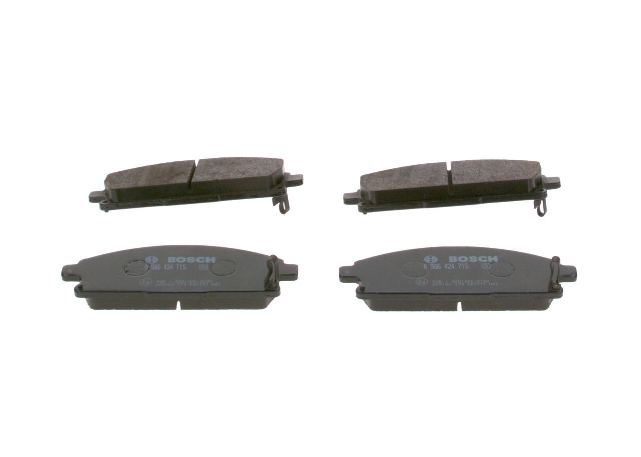 BOSCH 0 986 424 715 - Bremsbelagsatz, Scheibenbremse