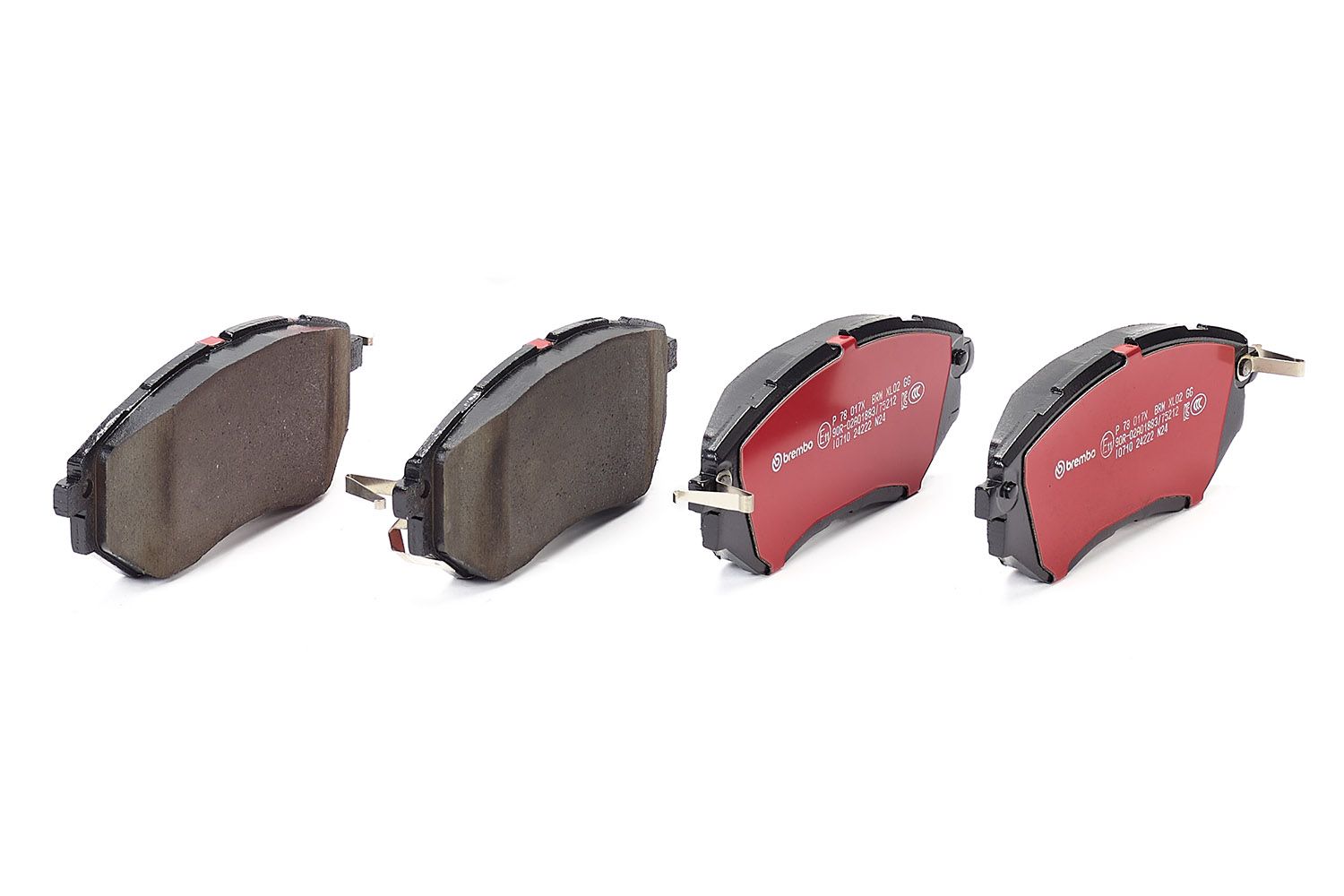 BREMBO P 78 017X - Bremsbelagsatz, Scheibenbremse