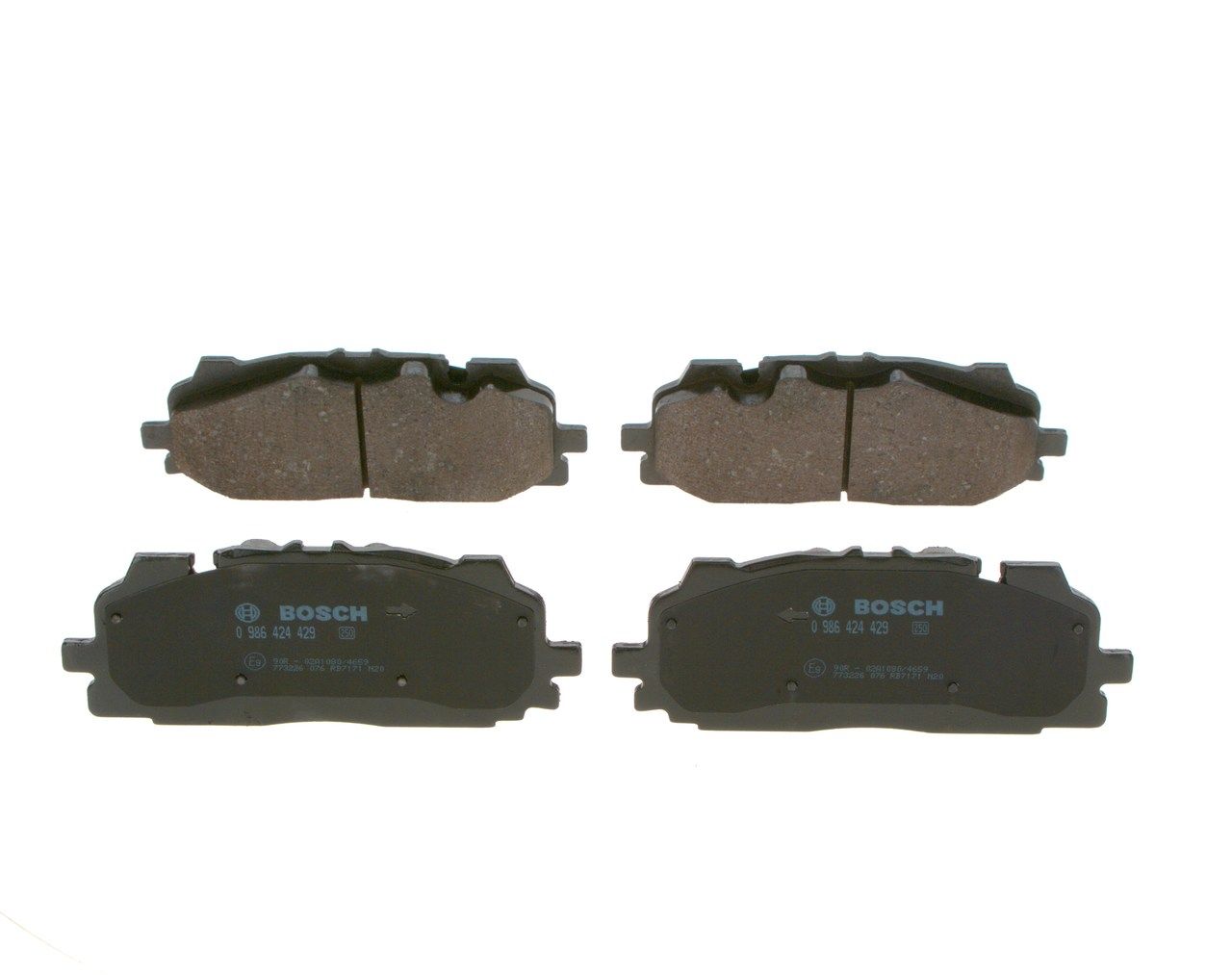 BOSCH 0 986 424 429 - Bremsbelagsatz, Scheibenbremse