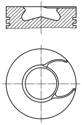 MAHLE 007 PI 00166 000 - Kolben