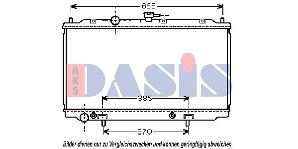 AKS DASIS 070087N - Kühler, Motorkühlung