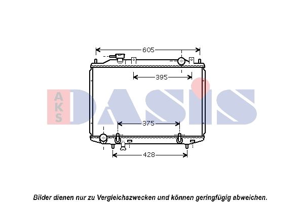 AKS DASIS 110058N - Kühler, Motorkühlung