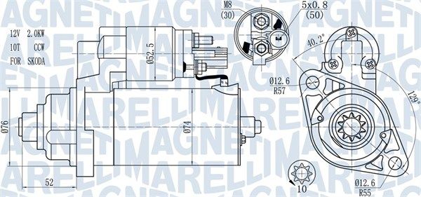 MAGNETI MARELLI 063721393010 - Starter