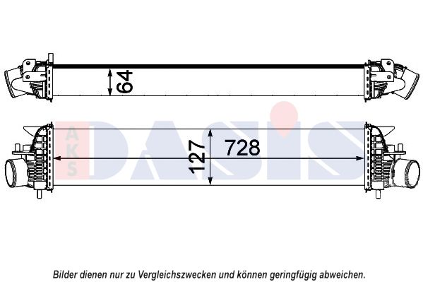 AKS DASIS 077011N - Ladeluftkühler