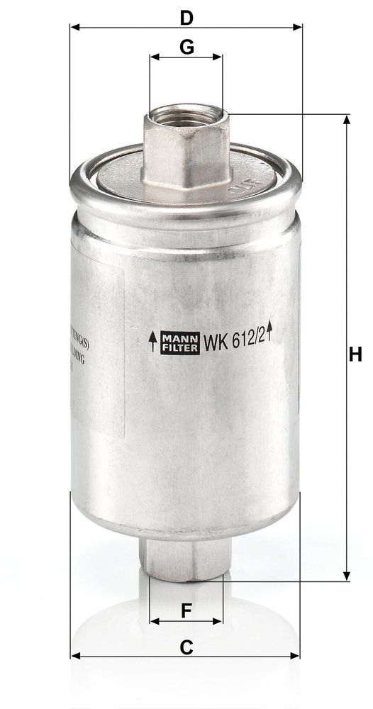 MANN-FILTER WK 612/2 - Kraftstofffilter