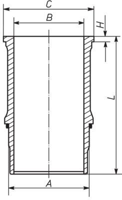 MAHLE 039 WN 12 01 - Zylinderlaufbuchse