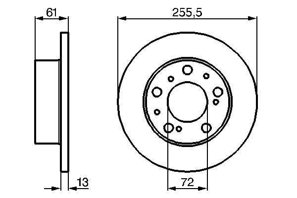 BOSCH 0 986 478 067 - Bremsscheibe