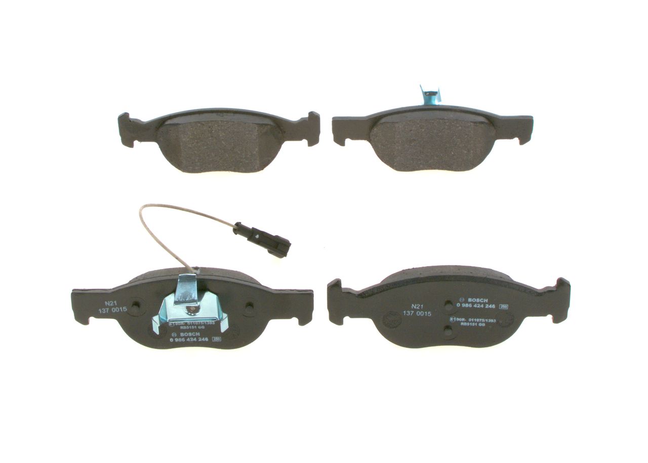 BOSCH 0 986 424 246 - Bremsbelagsatz, Scheibenbremse