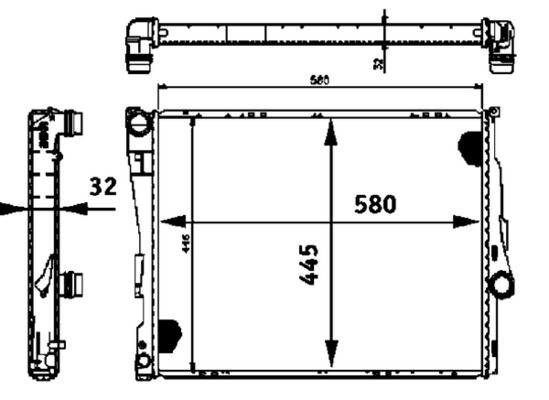 MAHLE CR 457 000P - Kühler, Motorkühlung
