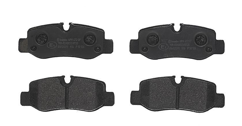 BREMBO P 50 126 - Bremsbelagsatz, Scheibenbremse