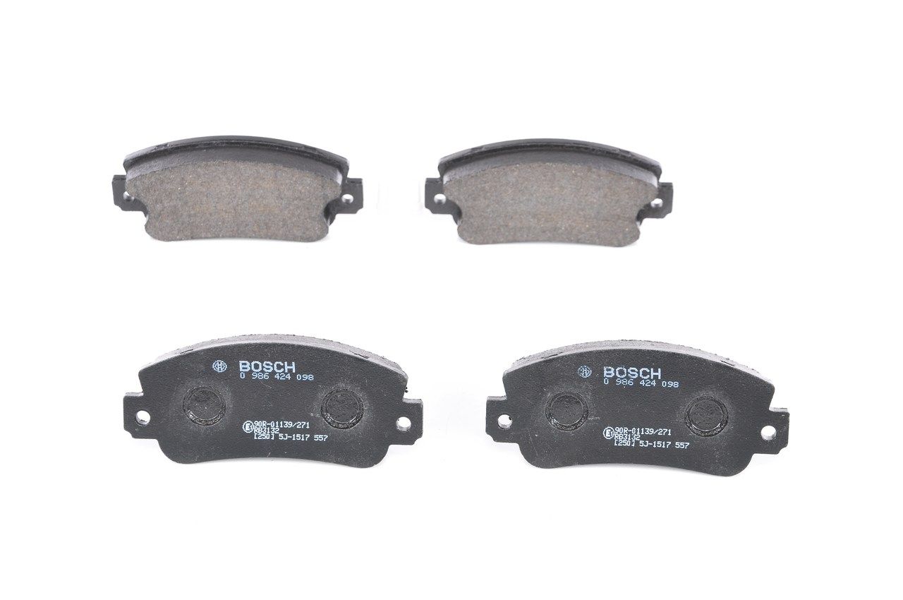 BOSCH 0 986 424 098 - Bremsbelagsatz, Scheibenbremse
