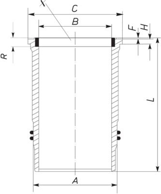 MAHLE 005 WN 10 01 - Zylinderlaufbuchse
