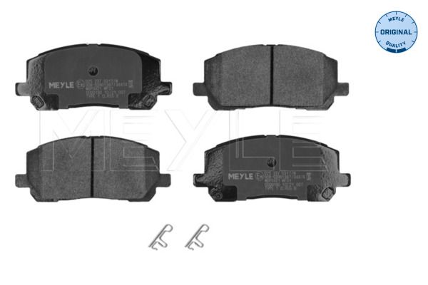 MEYLE 025 237 0317/W - Bremsbelagsatz, Scheibenbremse