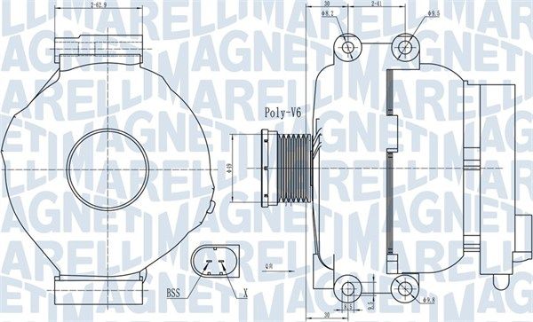 MAGNETI MARELLI 063732009010 - Generator