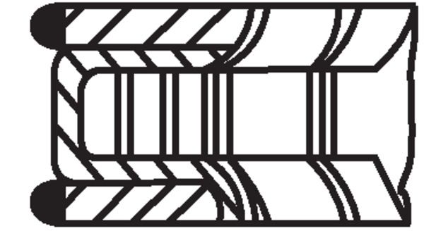 MAHLE 081 RS 00104 0N0 - Kolbenringsatz