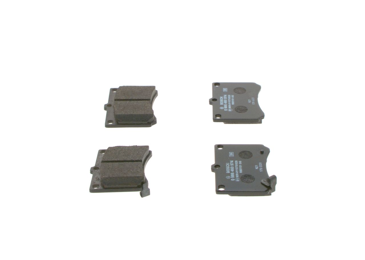 BOSCH 0 986 460 974 - Bremsbelagsatz, Scheibenbremse