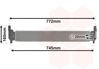 VAN WEZEL 03002346 - Niedertemperaturkühler, Ladeluftkühler