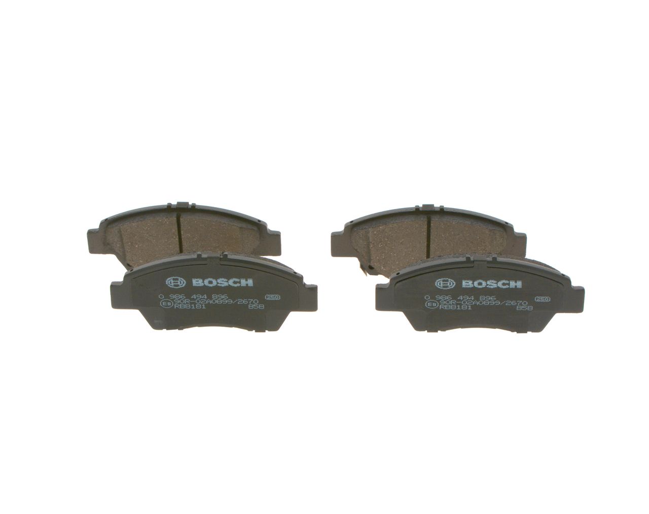 BOSCH 0 986 494 896 - Bremsbelagsatz, Scheibenbremse