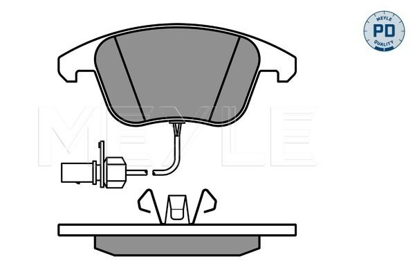 MEYLE 025 247 0520/PD - Bremsbelagsatz, Scheibenbremse
