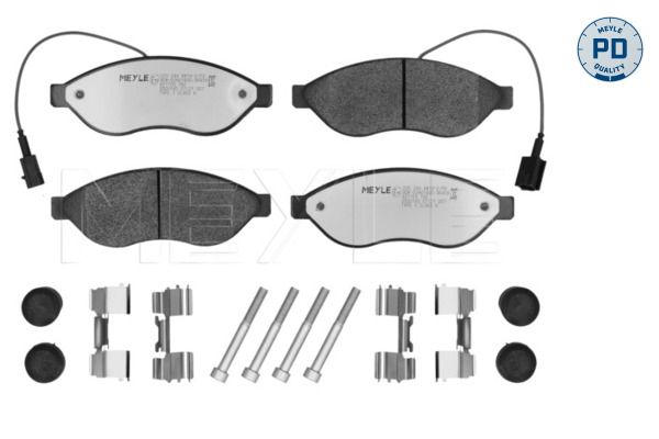 MEYLE 025 244 6819-2/PD - Bremsbelagsatz, Scheibenbremse