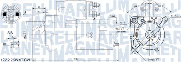 MAGNETI MARELLI 063721160010 - Starter