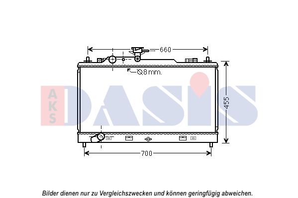 AKS DASIS 110079N - Kühler, Motorkühlung
