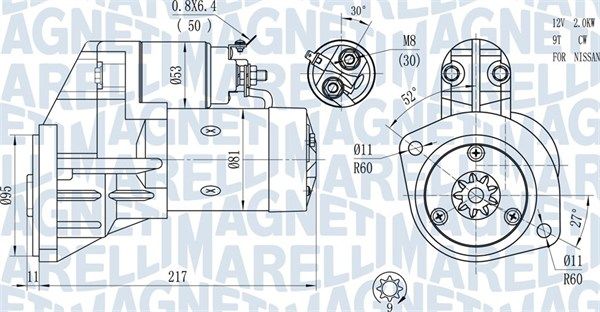 MAGNETI MARELLI 063720660010 - Starter